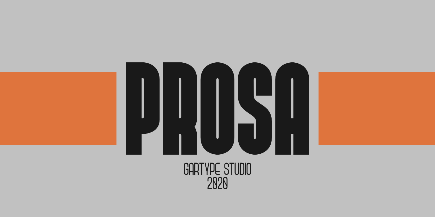 Пример шрифта Prosa GT #1
